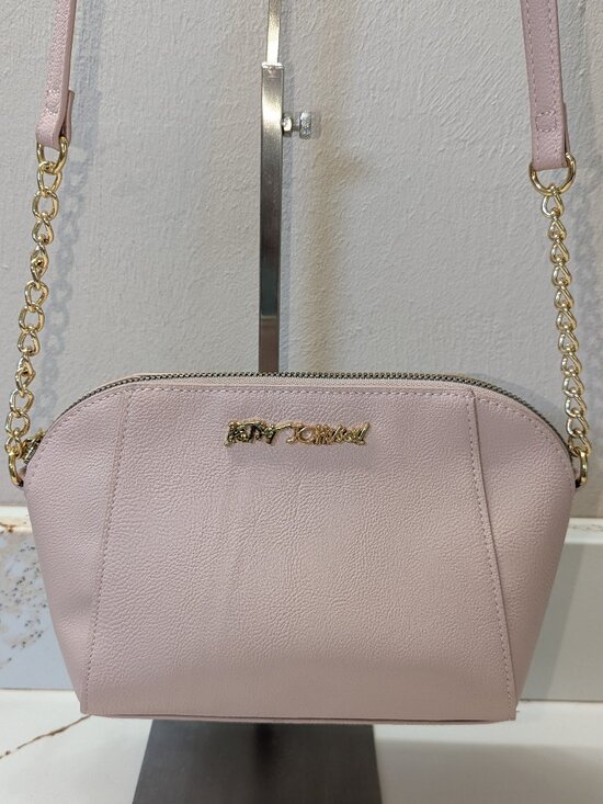 Betsey Johnson Handbags - Betsey Johnson blush crossbody. EUC!
